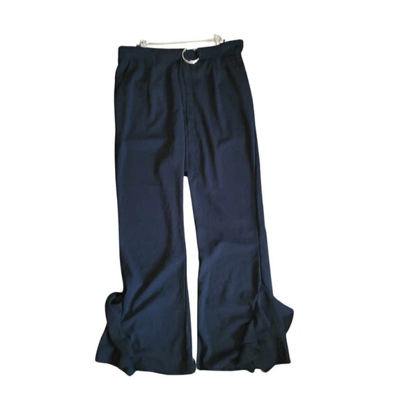 2 Xtremz Dress pants with ruffle pant cuffs and metal ring belt - Picture 1 of 11